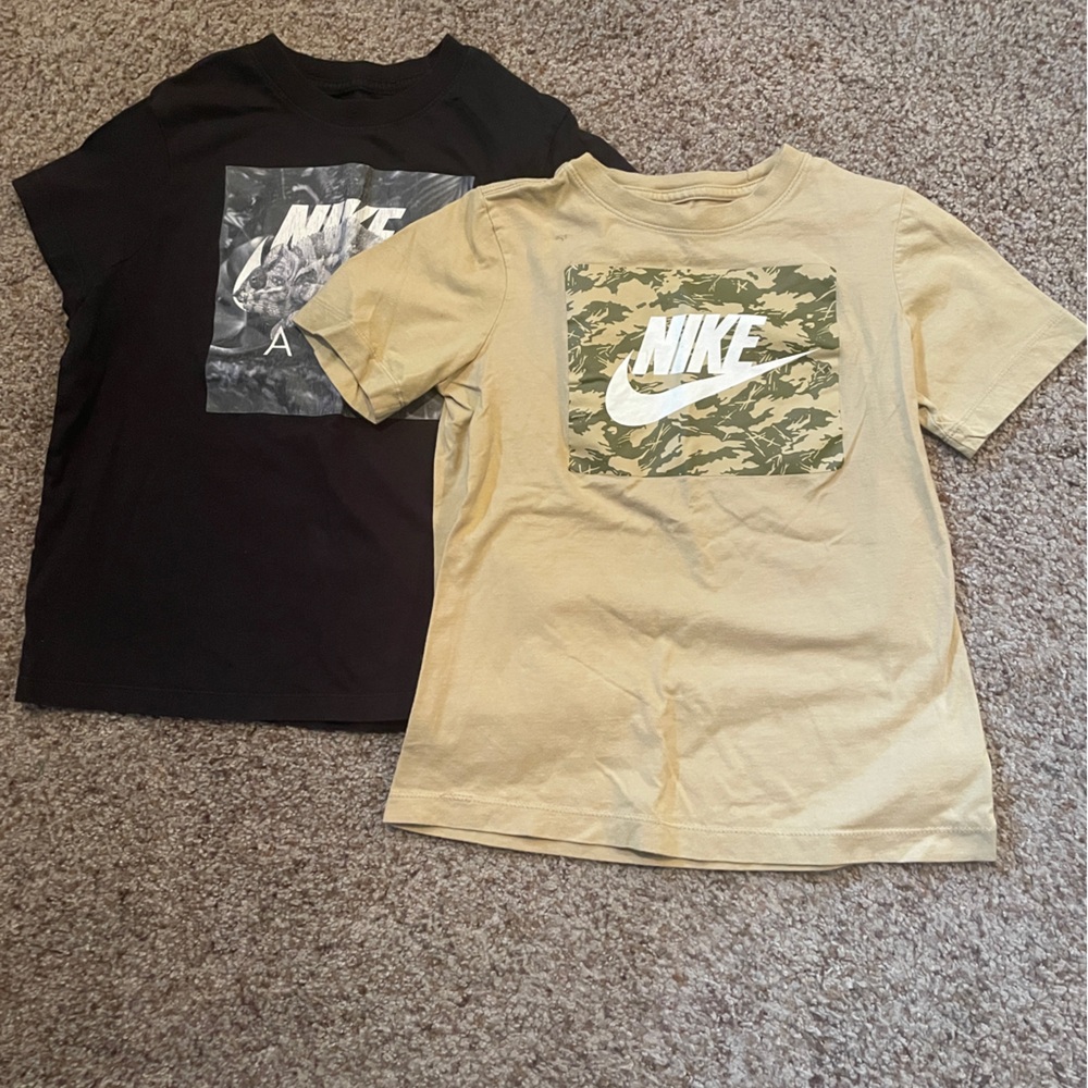 2 boys size small Nike tees